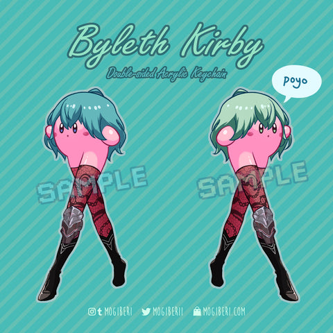 Kirby with Beautiful Byleth Legs Keychain