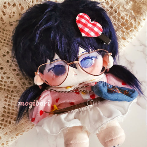 Plush Doll Heart Glasses Accessory