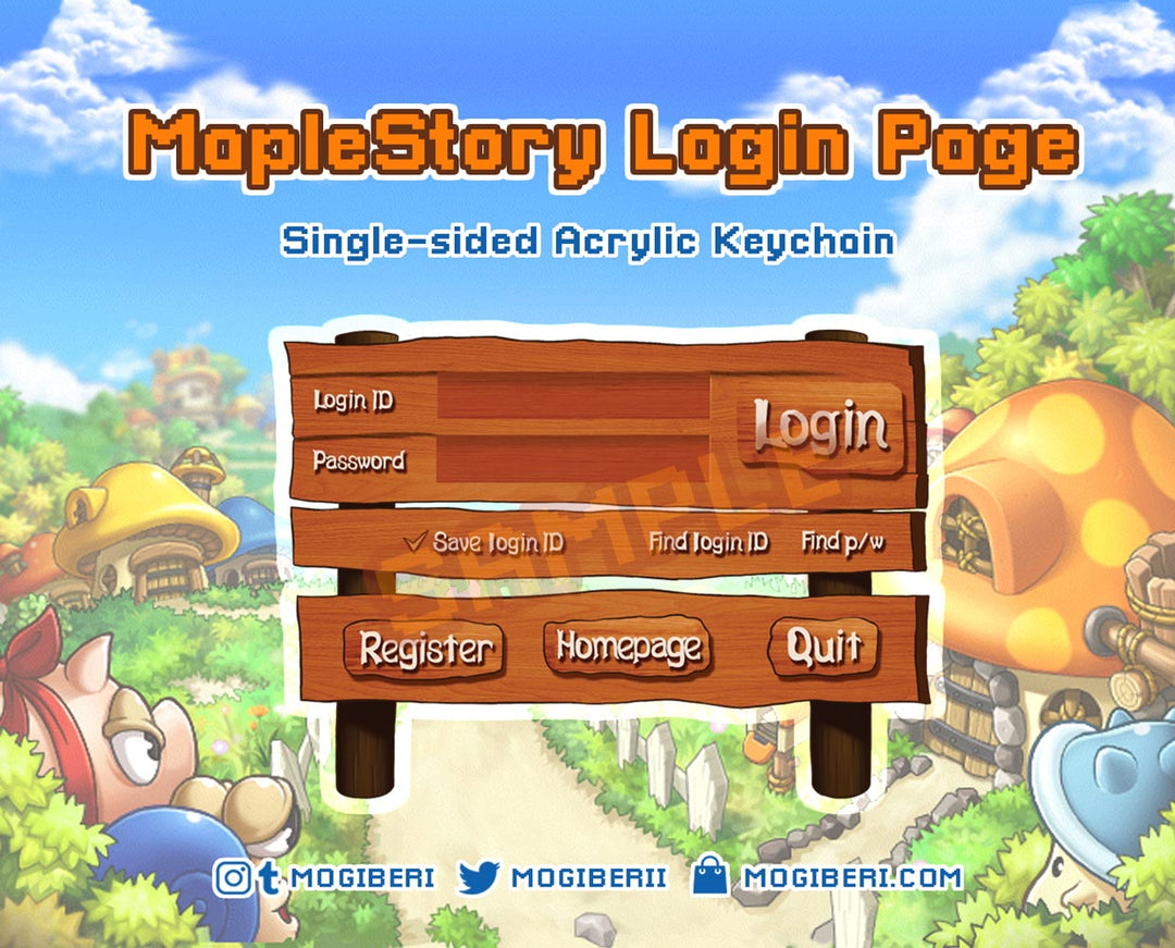 Maplestory Classic Login Screen Keychain – MOGIBERI