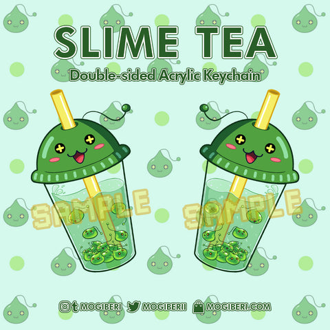 Maplestory Slime Tea Keychain