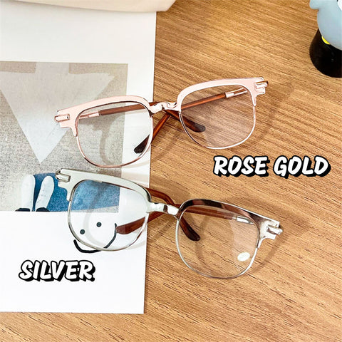 Plush Doll Half-Rim Glasses Accessory