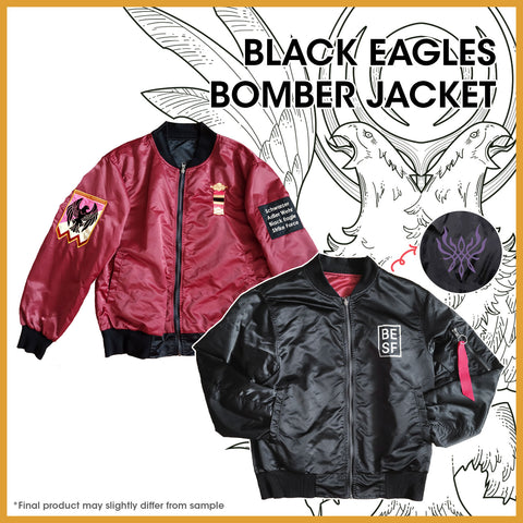 FE3H Black Eagles Reversible Bomber Jacket